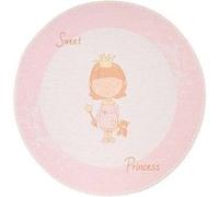 Tapis Rond Enfant Imprimé "Bambini VI" 160cm Rose Rose G