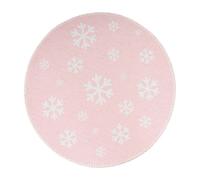 Tapis Rond Enfant Imprimé "Bambini VIII" 160cm Rose
