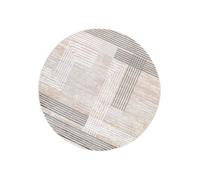 Tapis rond gris effet 3D salon chambre design 200 x 200 cm