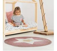 Tapis Rond Etoile Rose Home Deco Kids