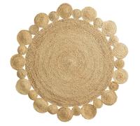 Tapis rond jute ajouré 120cm Cordou