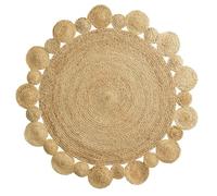 Tapis rond jute ajouré 120cm cordou