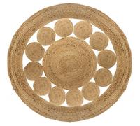 Tapis rond jute ajouré diamètre 80 cm Atmosphera