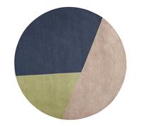 Tapis rond laine Nouvelle Zélande Row Ø200cm
