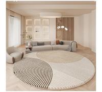 Tapis rond, moderne, minimalisme, confortable, antidérapant, lavable, pour salon, chambre à coucher, décoration d'intérieur