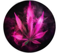 Tapis Rond Moelleux de Salon Feuilles de canna luo Adaptés à la Chambre à Coucher des Enfants décor à la Maison de la Chambre à Coucher décoration intérieure Tapis Rond Ultra Doux 180 cm