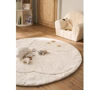 VERTBAUDET Tapis Rond Nuage Beige TU