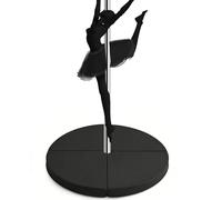 Tapis Rond pour Pole Dance, Folding Pole Dance Mat, Plusieurs Tailles Portable Pole Dancing for Fitness Exercise Yoga(Size:120 x 3 cm,Color:Noir)