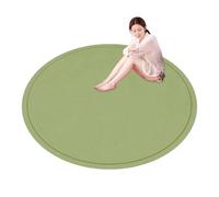 Tapis Ronds en Velours de Corail Tapis de Grande Surface Mousse à mémoire de Forme pour l'exercice de Yoga Tatami au soltapis Rampant antidérapant pour Les Tout-Petits (Vert,47,2 Pouces)