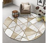 Tapis Ronds Nordiques 80 cm 100 cm 120 cm 140 cm 160 cm 180 cm 200 cm Tapis Circulaire pour Salon Chambre Grand Petit Tapis de Chaise d'ordinateur Tapis de Sol antidérapants Lavables, diamèt