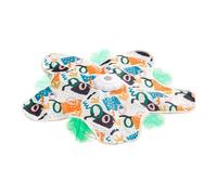 Tapis rotatif automatique pour chats - Tapis interactif 3 modes activé par toucher | Jouet interactif pour chats en forme d'étoile | Pour animaux de compagnie, s'ennuyer et exercice à la maison