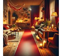 Tapis rouge 450 x 60 cm VIP accessoires de fête tapis mariage anniversaire