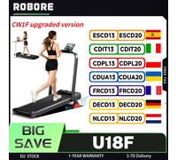 Tapis roulant CW1F version améliorée ROBORE U18F avec inclinaison de 15 %, vitesse maximale de 10,5 km/h, moteur de 2,5 CV, 3 niveaux d'inclinaison, faible bruit, LED CW1F