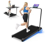 Tapis Roulant électrique Pliant 2 en 1,Walking Pad 10 km/h,3.0HP,Tapis de Course Extra Large 43cm,avec télécommande et écran LCD Cadre renforcé et Poids Maximum de 245 LB for Home Office (Obscur)