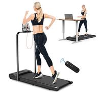 Tapis Roulant électrique Pliant 2 en 1,Walking Pad 10 km/h,3.0HP,Tapis de Course Extra Large 43cm,avec télécommande et écran LCD Cadre renforcé et Poids Maximum de 245 LB for Home Office (Noir)