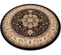 Tapis ROYAL ADR cercle modèle 521 noir noir cercle 200 cm