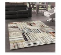 tapis salle à manger 240x340 tissé beige rectangle motif berbère MO 83