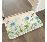 Tapis Salle De Bain 40X60Cm Oiseau Brun Doux en Microfibre,Absorbant Tapis Antidérapant,Lavable en Machine,pour Salle De Bain Et Salon