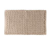 Tapis Salle de Bain "Tissé Épais" 50x75cm Naturel