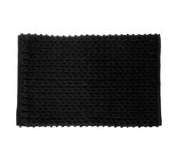 FIVE Simply Smart - Tapis Salle de Bain Tissé Épais 50x75cm Noir Khôl Noir