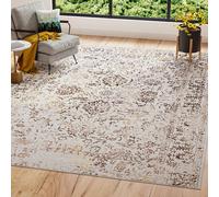 Tapis Salle de séjour Chambre à coucher Modernes Chinés Beige Golden OEKOTEX 200 x 300 cm