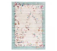 Tapis Salon 120x170cm, Tapis Rose Motif Nature Floral, Tapis de Forme Rectangulaire, 10942