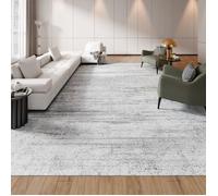 Tapis Salon, 3 x 4,3 m-VEVOR-Grand Tapis Chambre Lavable et Antidérapant-Poils Courts et Denses-Résistant aux Griffures Animaux
