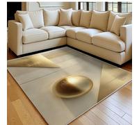 Tapis Salon 80 x 120 cm éléments géométriques Abstraits Doux Poil Ras Antidérapant Beige Tapis Chambre Filles et Enfants Lavable Couloir Décor