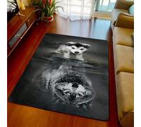 Tapis Salon, 80 X 160 Cm Tapis Chambre Tapis De Salon Moderne Tapistapis Antidérapant pour Salon Chambre Enfants pour Cuisine, Couloir, Salle À Manger, Entrée Animal Chien Réflexion Lou -560283377183