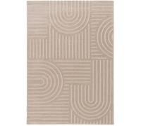Tapis Salon à poil court, Boho géométrique - Beige - 200x290 cm - Tapis moderne super doux