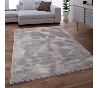 Tapis Salon Adulte Poil Long Shaggy Lavable En Machine Moelleux Pelucheux Gris