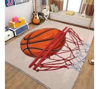 Tapis Salon Basket-Ball Chambre Moderne Tapis pour Enfant Chambre, Bébé, Fille et Garçon - Moquette pour Chambre et Salon 120 x 170cm