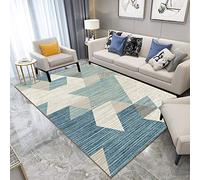 Tapis Salon Bleu Vert Beige Soft Antidérapant Chambre Filles Enfants Couloir Décor Lavable(150x200cm)