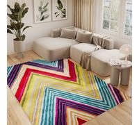 Tapis Salon Chambre à coucher Modern Design Coloré Multicolore Chambre d'adolescent 140 x 190 cm
