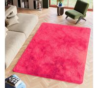 Tapis Salon Chambre à coucher Unicolore Design moderne Shaggy Tapis à poils longs Rose Doux Chambre d'enfants OEKOTEX 160 x 230 cm