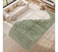 Tapis Salon Décoration,Décoration d'intérieur à Motifs Abstraits Modernes, Vert, 160 x 230 cm,Tapis pour Décoratif Salle de séjour Chambre Moquette,