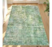 Tapis Salon Décoration,Impression Abstraite Moderne, Vert Gazon, 200 x 300 cm,Grand Tapis pour Décoratif Salle de séjour Chambre,