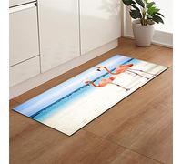 Tapis Salon Design Moderne Interieur, Morbuy Coquille d'étoile de mer 3D Décoration de Mode Antidérapant Vestiaire Chambre à Coucher Absorbant Tapis d'Entrée (Flamant Rose,60x90cm)