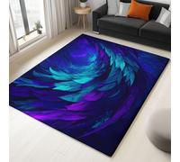 Tapis Salon Écailles De Dragon Fantastiques Abstraites 140x200cm Tapis Lavable Antidérapant Doux, Moquette Poil Ras Intérieur Impression 3D pour Chambre, Salle à Manger, Chambre d'enfant