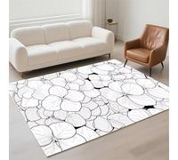 Tapis Salon Imperméable, Grand Tapis Lavable en Machine 100x200cm Antidérapant Carpet pour Chambre Adulte, Cuisine, Couloir, Résistant Rug Moderne Rectangulaire Pile Bouclée Rugs Daisies 13-527