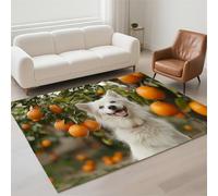Tapis Salon Imperméable, Grand Tapis Lavable en Machine 140x200cm Antidérapant Carpet pour Chambre Adulte, Cuisine, Couloir, Résistant Rug Moderne Rectangulaire Pile Bouclée Rugs Dog 13-489