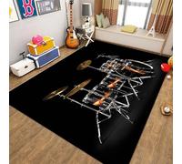 Tapis Salon, Instrument De Musique En Kit De Batterie Pour Les Mélomanes 3D Imprimé Tapis De Sol Décoration Antidérapant Pour Salon Chambre Cuisine Balcon Terrasse Salle À Manger Intérieu -58620277726