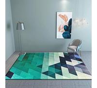 Tapis Salon Lavable Tapis Chambre Pile Courte Et Douce Tapis Doux Chambre Tapis Rectangulaire Tapis Intérieur Extérieur Dessous Antidérapant Tapis Géométrie Multicolore Créative 160 X 230 Cm -9X7H-D4E