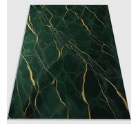 Tapis Salon Moderne 120 x 180 cm Lavable en Machine Super Doux et Motifs d'or Dali Haut de Gamme Antidérapant Tapis Salon Doux Poil Court pour Chambre Adulte, Salle à Manger, Cuisine Vert Sauge