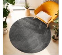 Tapis Salon Moderne - Azalée - Gris - 200 cm Rond Ø - 100% Polypropylène - SIMPEX
