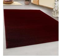SIMPEX Tapis 280x370 cm Rouge, Tapis XXL uni à Poils Courts, Entretien réduit, Style Moderne pour pièces spacieuses