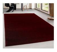 Carpettex Tapis à Poil Court uni pour Le Salon, Super Doux, Disponible en différentes Couleurs et Tailles., Couleur: Rouge, Taille: 280 x 370 cm