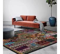 Tapis Salon Moderne Tapis antidérapant Florale Traditionnelle,Bordé, Doux, Lavable en machine-160 * 230cm (5.2ft x 7.5ft)