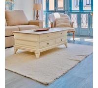 Tapis salon moderne, tapis chambre à coucher, doux, lavable et fait à la main en coton 100%, parfait tapis de salon pour décorer tout espace de la maison ou du bureau, idéal pour toute la famille