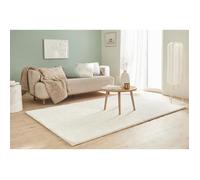 Tapis salon - NAZAR - 902 Blanc - poil long - COSY - 200x290cm - Polyester